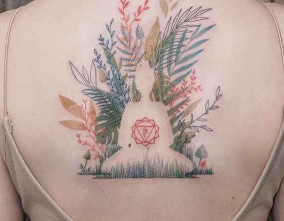 чакра тату и цветы