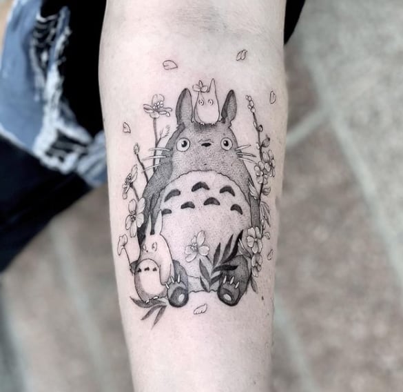 мой сосед тоторо тату