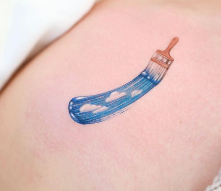 тату г=небо и кисть