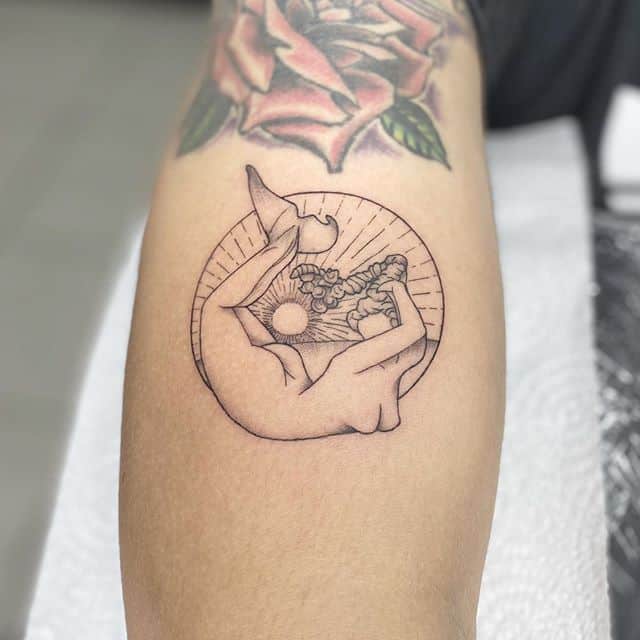 Морская тату русалка