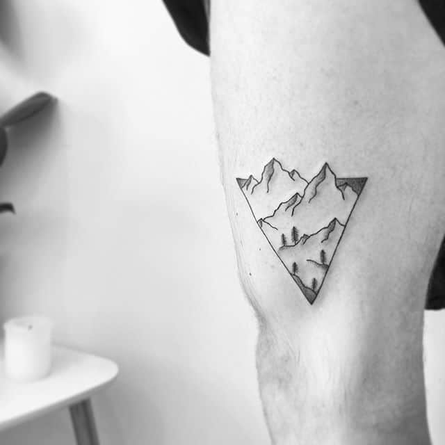 Мини тату горы