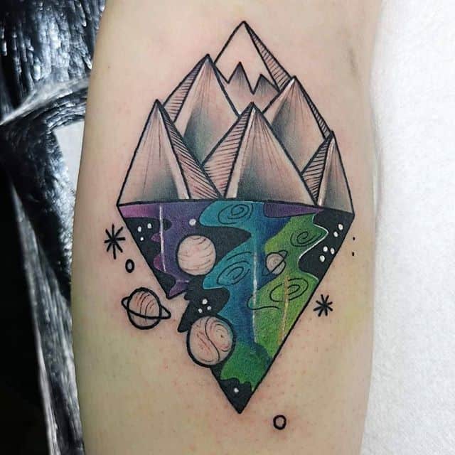 Тату горы и вселенная