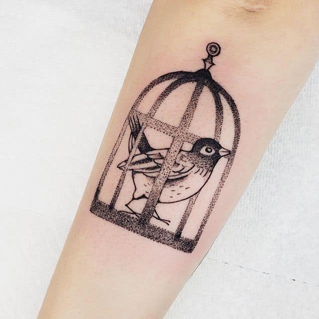 тату клетка