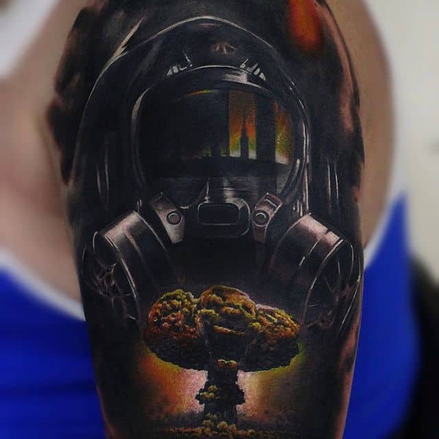 тату противогаз