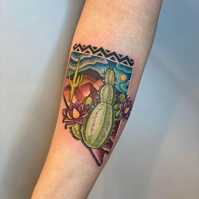 тату кактус