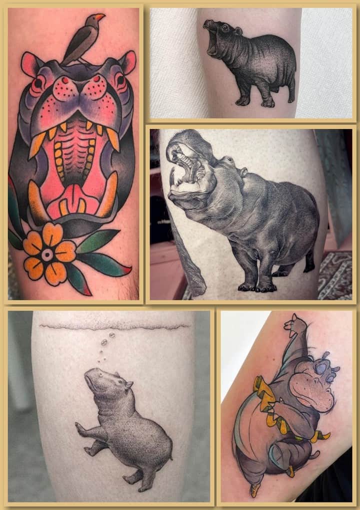тату бегемот