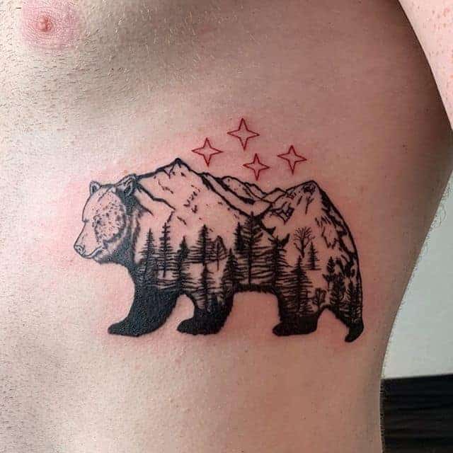 тату ведмідь і зірки