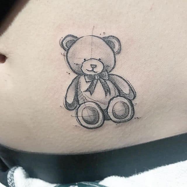 тату плюшевий ведмідь
