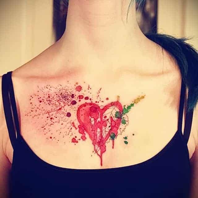 Абстракция тату женская