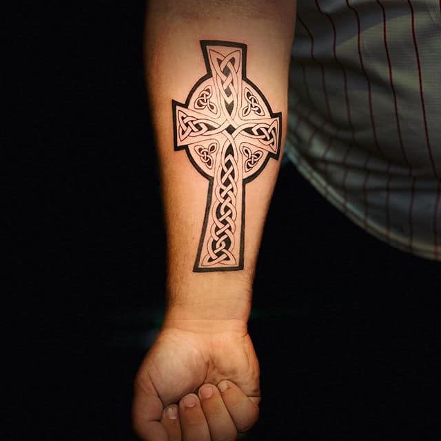 тату кельтский крест