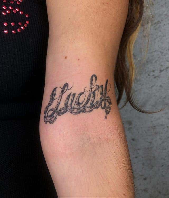 тату слово на английском