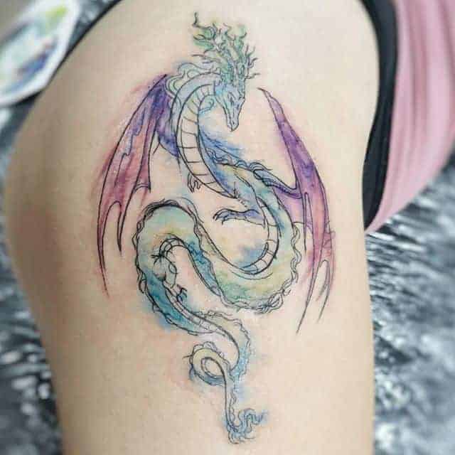 тату дракон