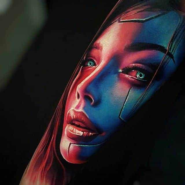 цветные тату реал