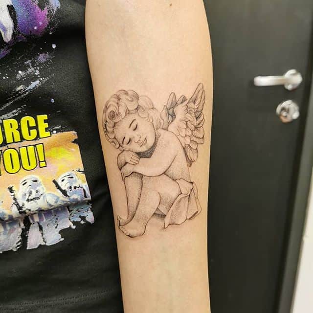 ангелочек тату