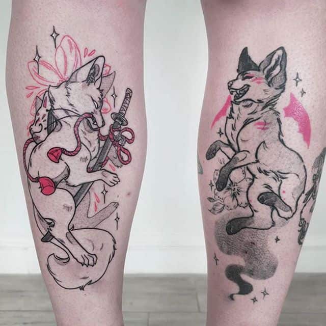 парные тату для друзей животные