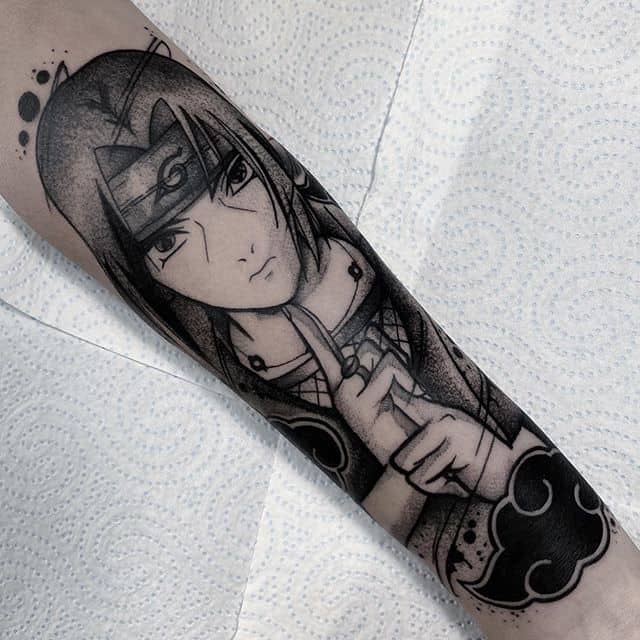 аниме персонаж тату