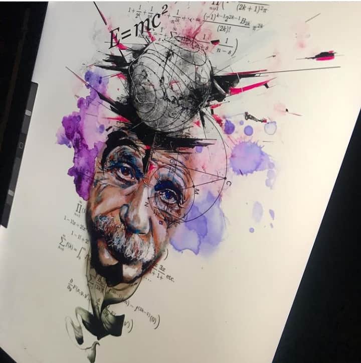 рисунок тату эйнштейн