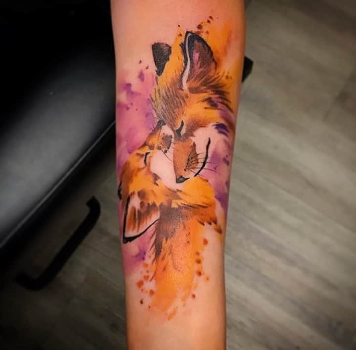 тату акварель