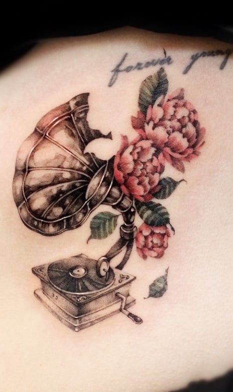 Татуировка патефон