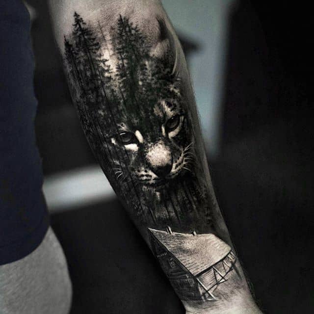 тату пума 3D