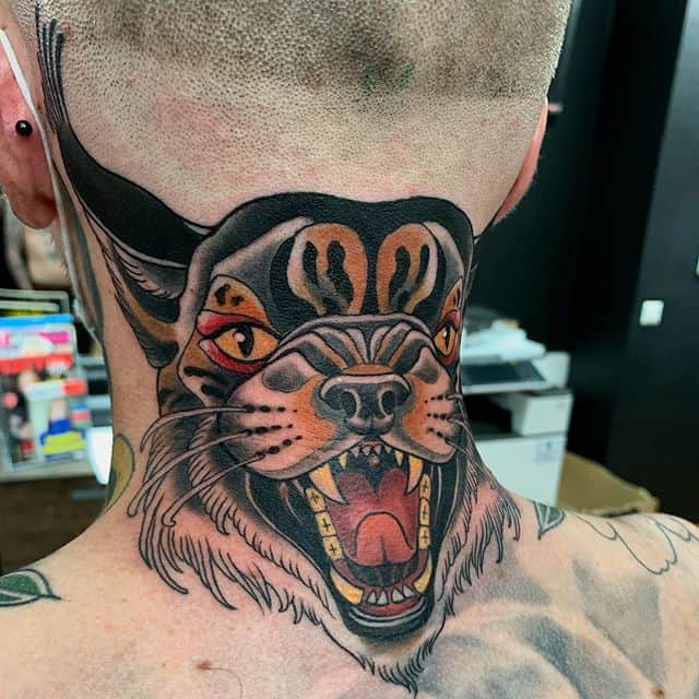 Тату рысь для мужчин