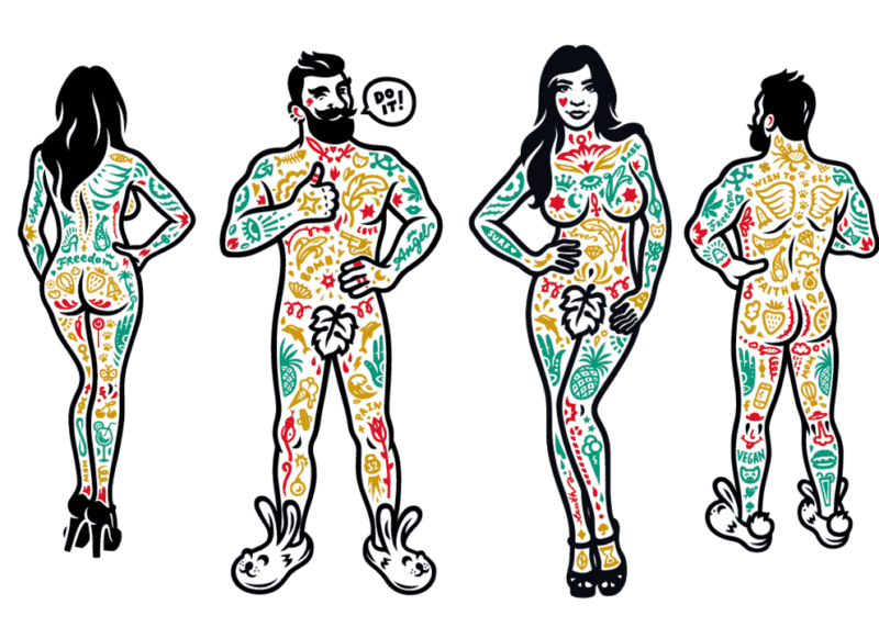 карта боли нанесения тату