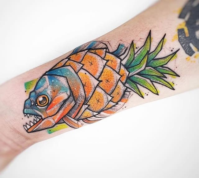 Тату химера рыба