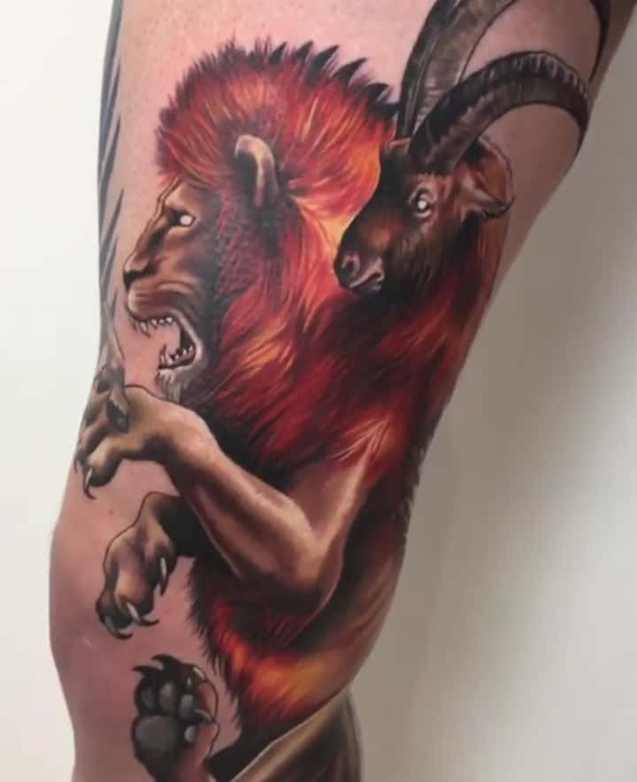 тату химера реализм