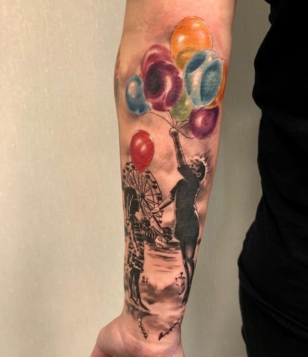 Тату карусель цветная