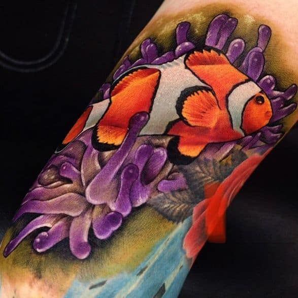 тату рыба клоун