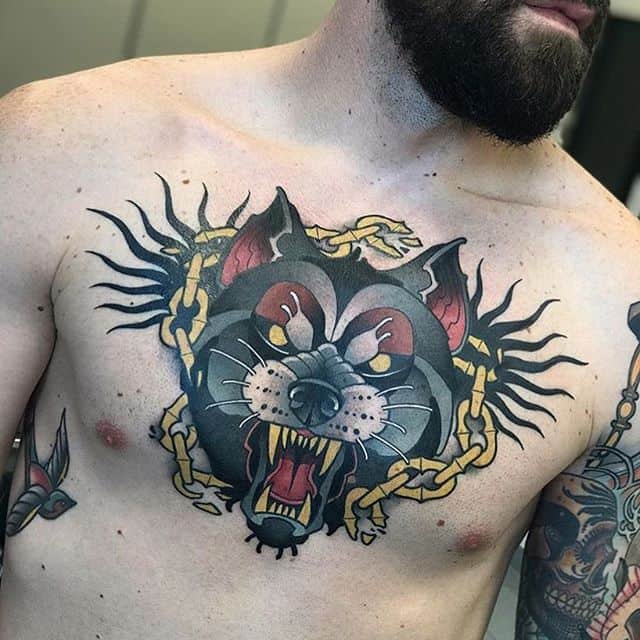 тату цепь мужская