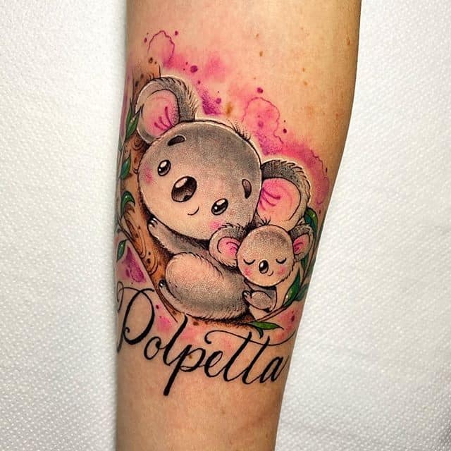 тату коала