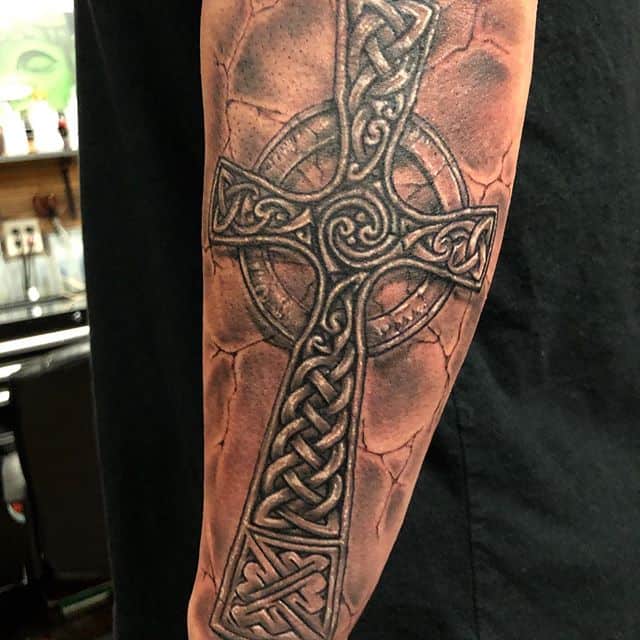 тату кельтский крест