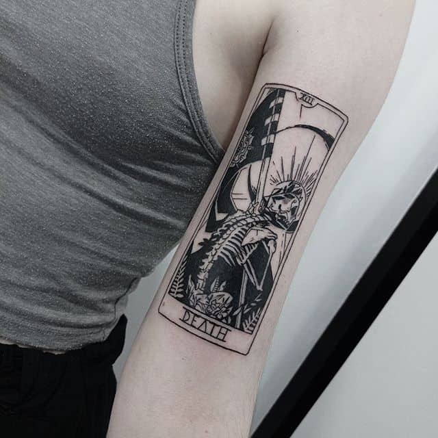 тату карта смерть