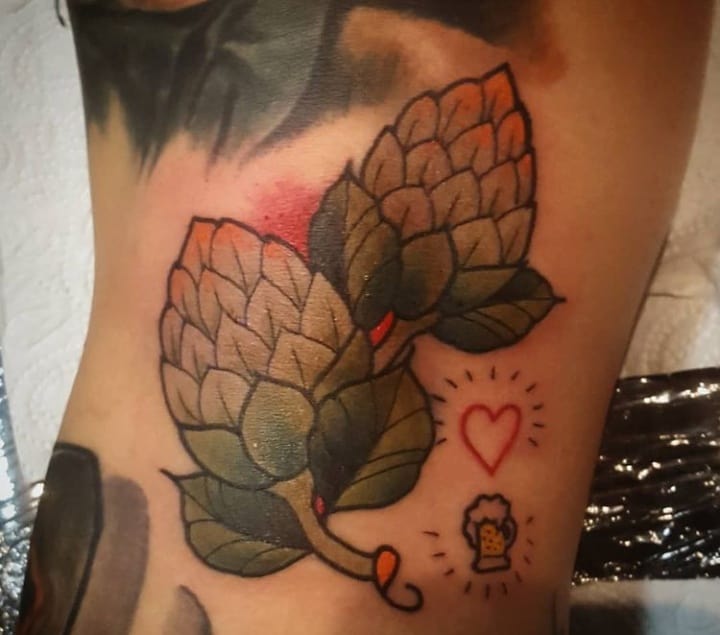 тату хмель пиво