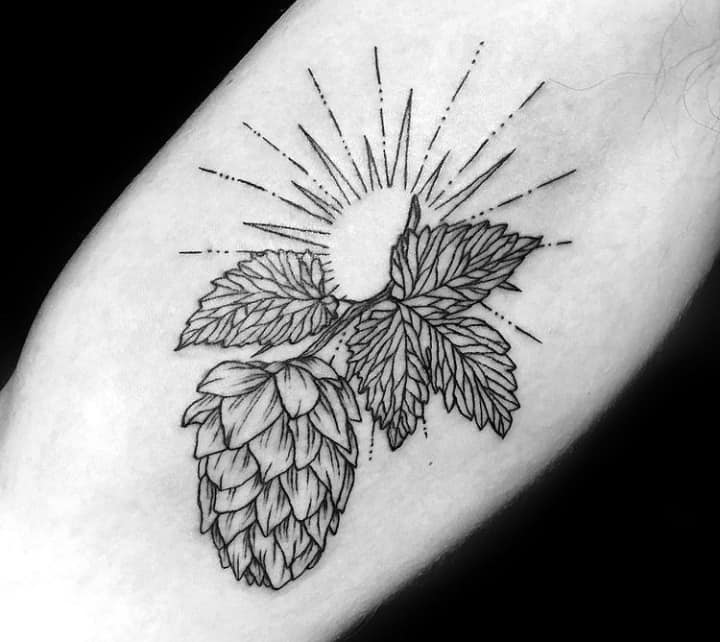 тату хмель солнце