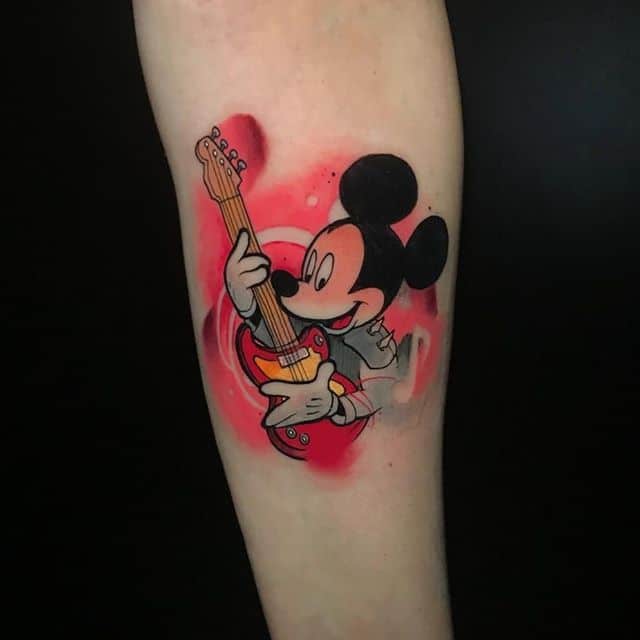 микки маус тату цветное