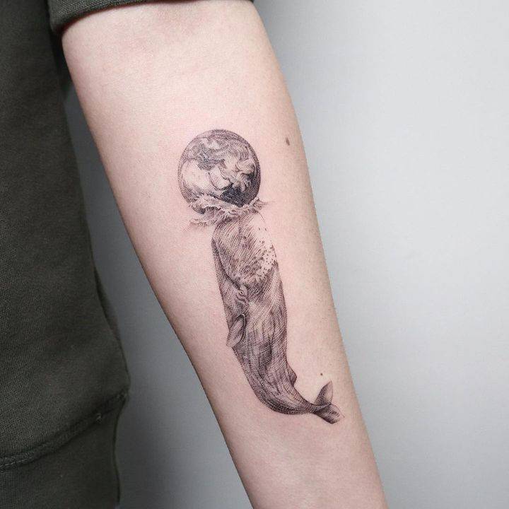 тату кит кашалот