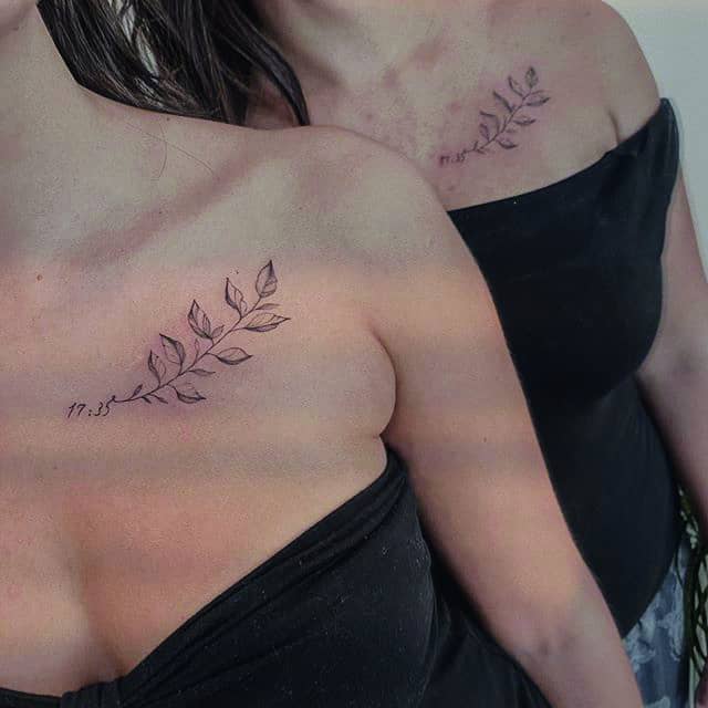 парные тату для сестер