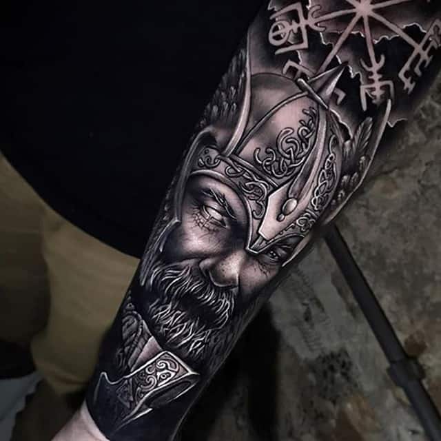 скандинавский бог тату