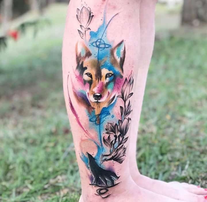 акварель тату