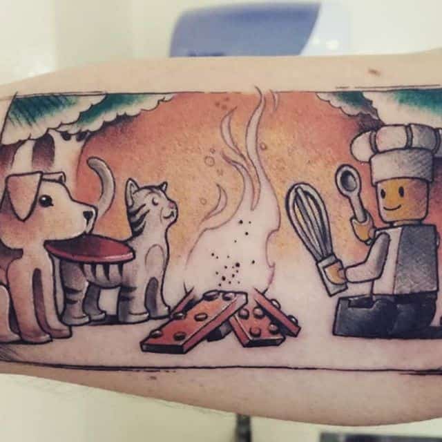 тату лего и миньоны мульт