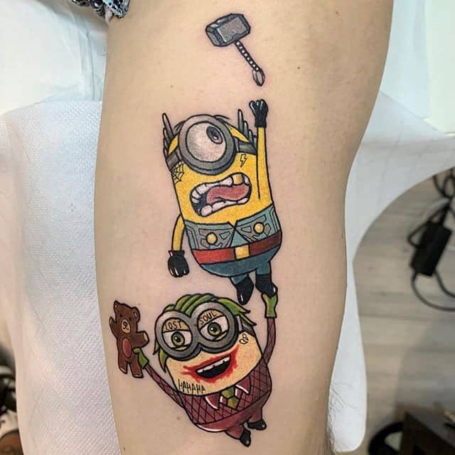 тату лего и миньон