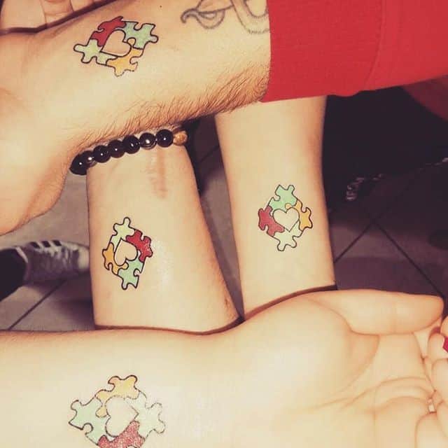 тату пазл для друзей