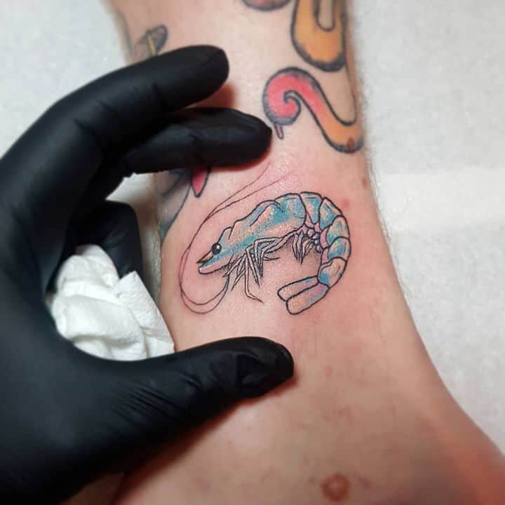 тату креветка