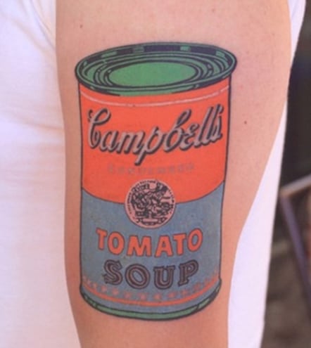 тату картина уорхол