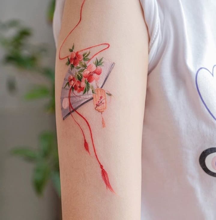 веер китайское тату