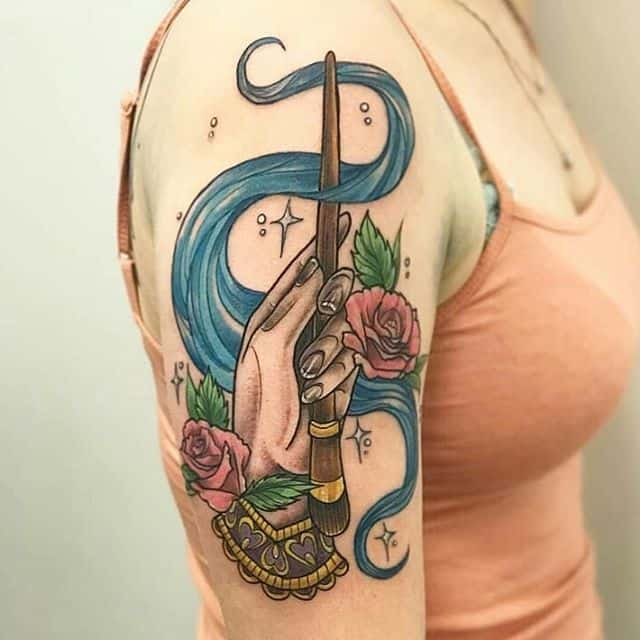 тату волшебная палочка