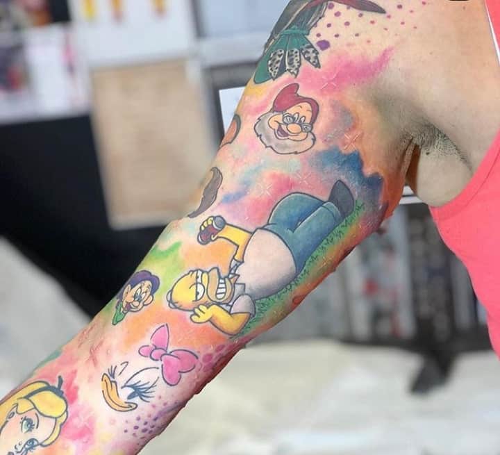 мультяшные тату