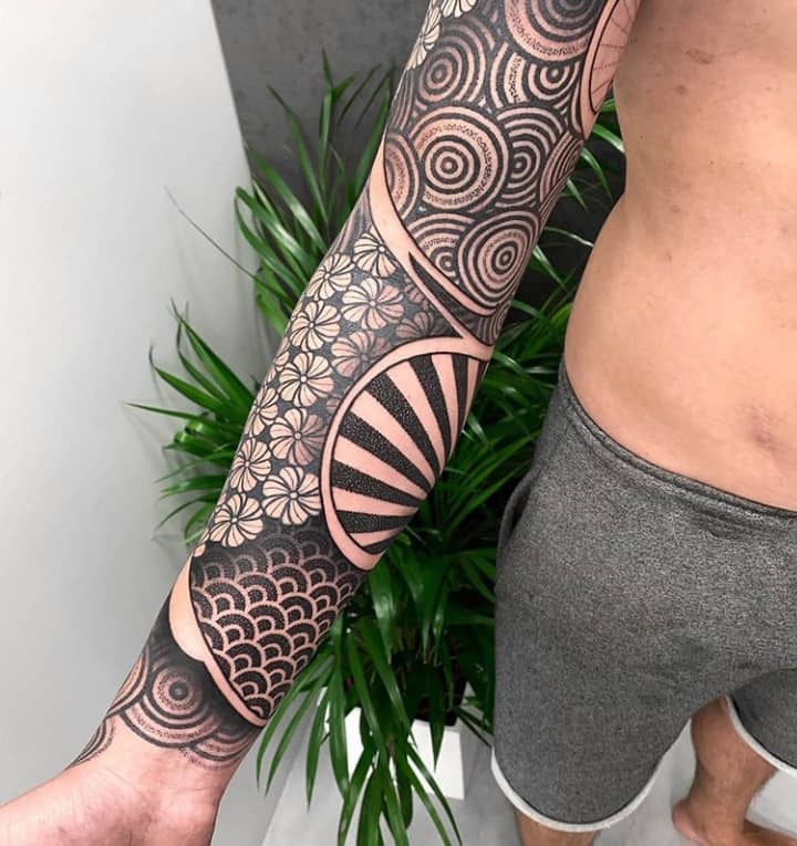 орнамент тату на предплечье